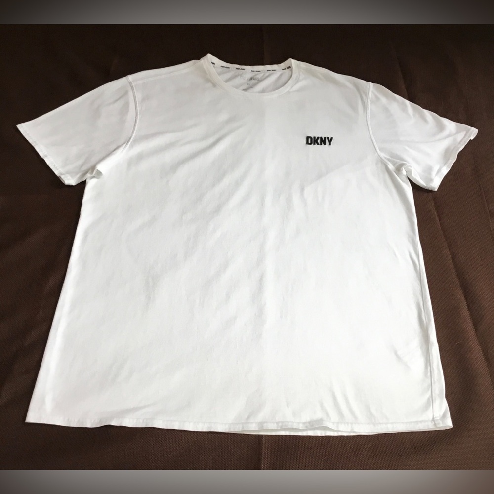 DKNY JEANS Mens White Short Sleeve T-shirt Size XL